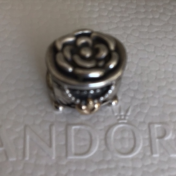 Pandora treasure box charm 14k gold heart - Picture 4 of 7